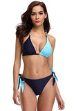 Amazon.com: V FOR CITY Women's Two Piece Bikini Bathing Suit Tie Side Halter Triangle String Swimsuits: Gateway